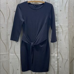 Dynamite Navy Long Sleeve Dress